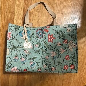 Spartina Market Tote Hamilton Floral Block Print